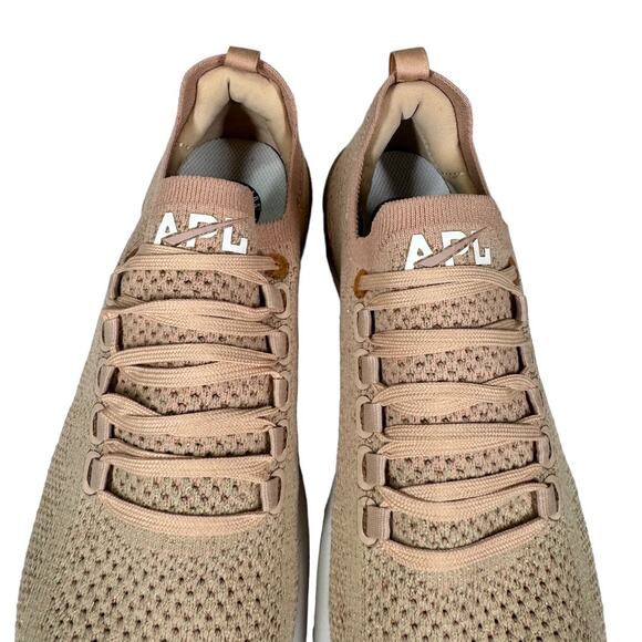 APL Womens TechLoom Breeze Sneakers 7..5 Rose Dust Rose Gold White Trainers - Picture 3 of 8